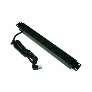  CALHA UNIVERSAL DE 08 TOMADAS 10A - PRETO