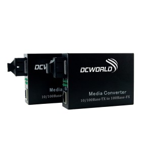 CONVERSOR DE MÍDIA - FAST ETHERNET 10/100MBPS - MONO MODO - 20KM - CONECTOR SC